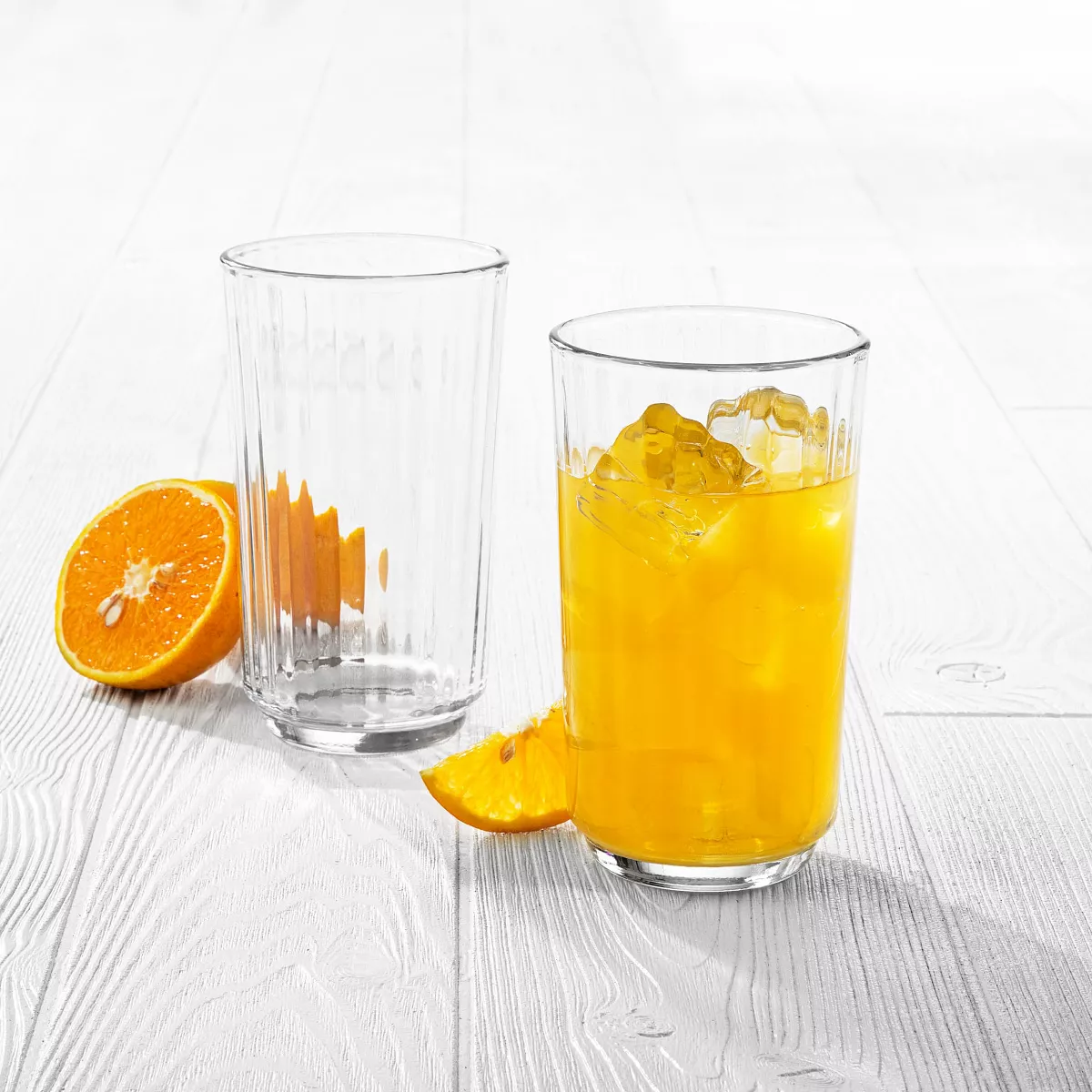 Libbey Paneled Tumbler Drinking Glasses